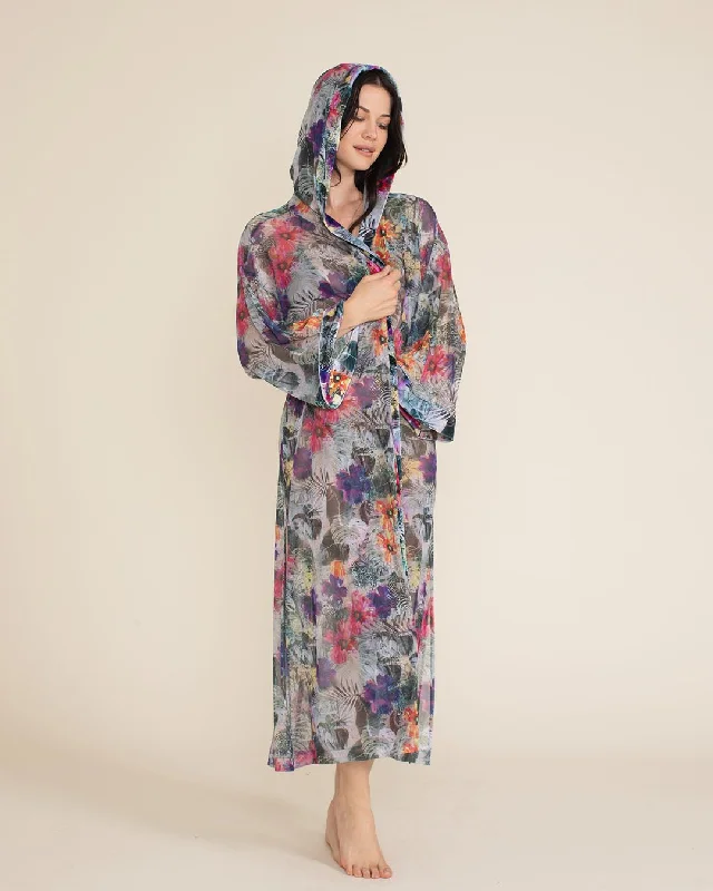 Women's Festival Kimono Mesh | Safari Garden