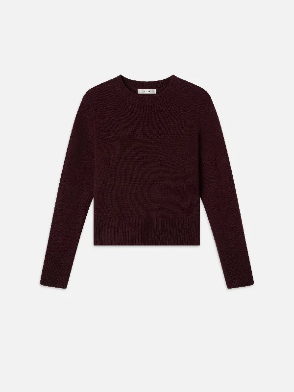 Cashmere Clean Crew -- Deep Burgundy