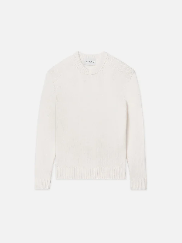 Cashmere Crewneck Sweater -- Cream