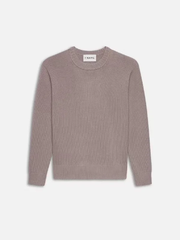 Cashmere Crewneck Sweater -- Soft Lavender