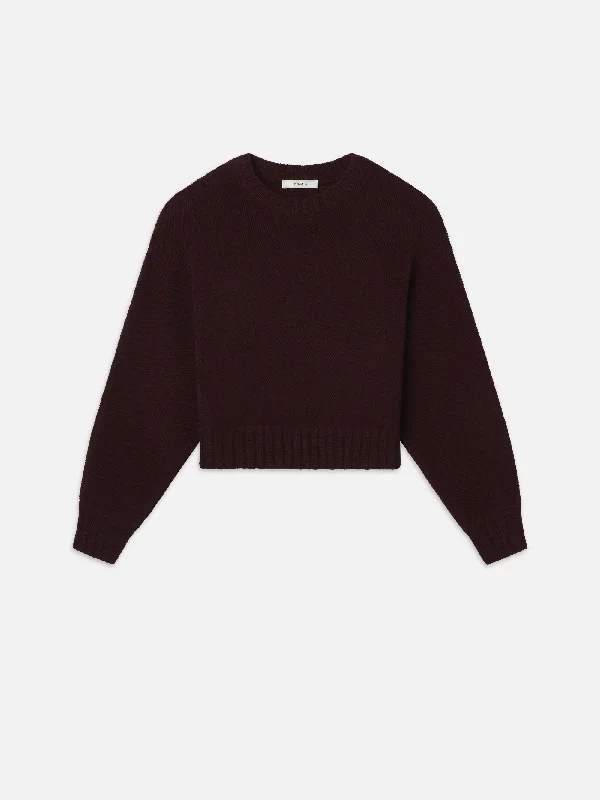 Dolman Crew Sweater -- Burgundy