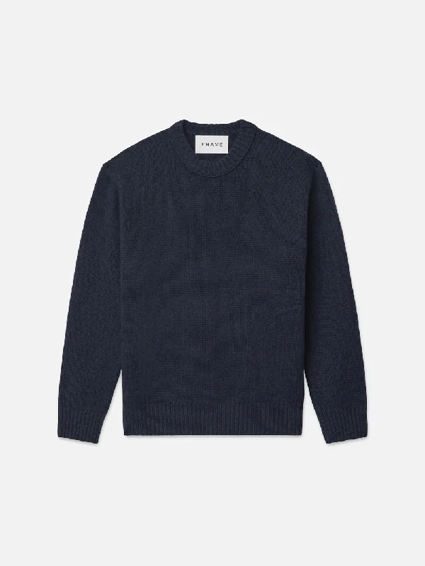 Cashmere Crewneck Sweater -- Navy