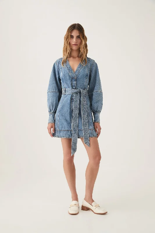 Outline Denim Mini Dress