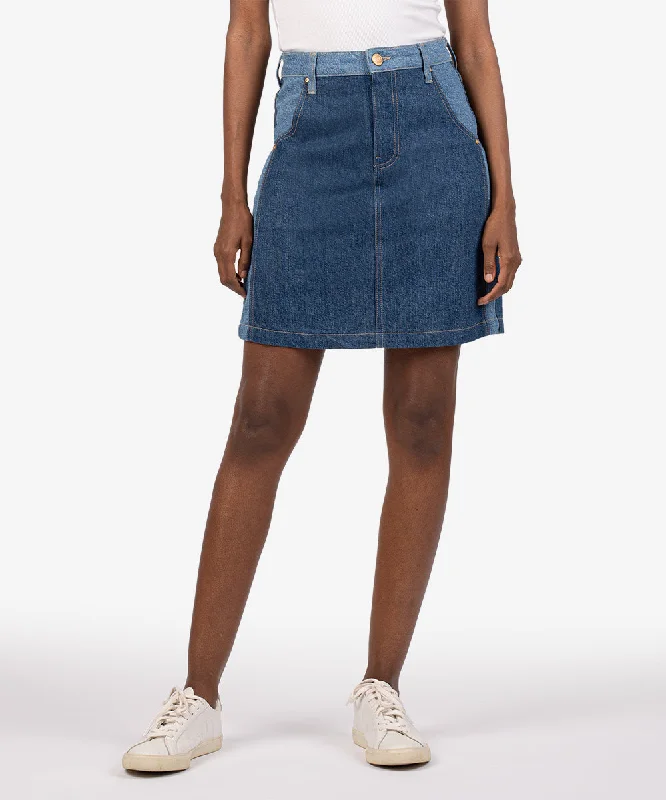 Lola High Rise Denim Skirt