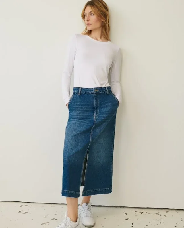 Part Two Calia Blue Denim Skirt