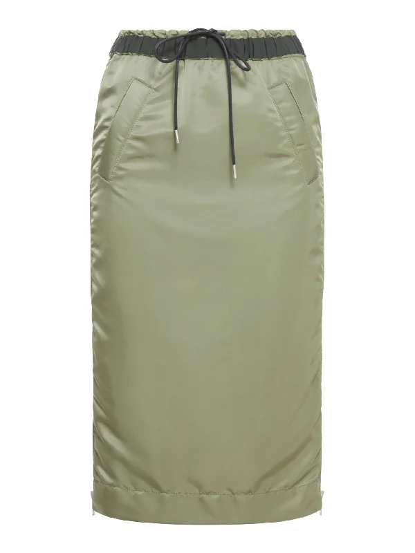 NYLON TWILL SKIRT