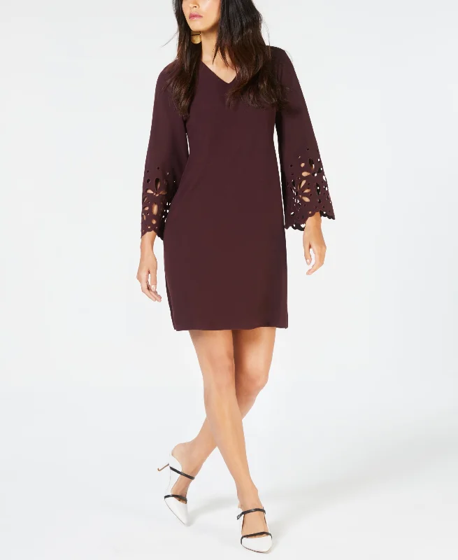 Alfani Petite Laser Cut A Line Dress