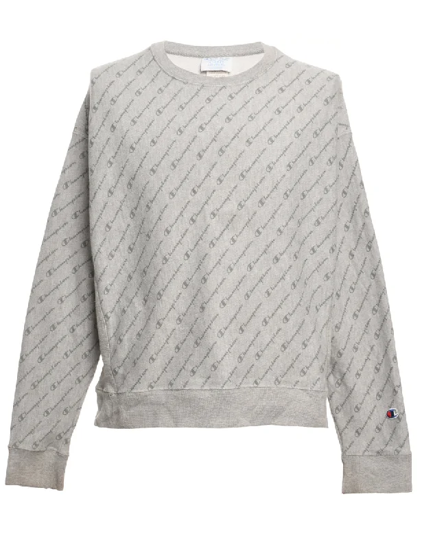 Champion Reverse Weave Printed Sweatshirt - XL