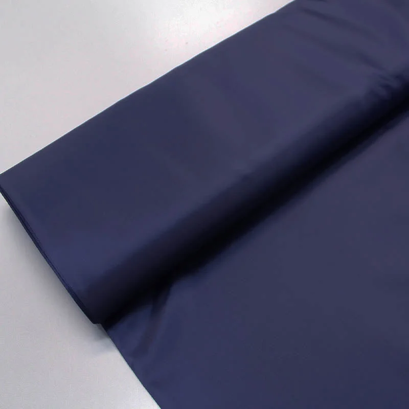 Dressmaking Anti Static Polyester Lining Fabric - Navy Blue