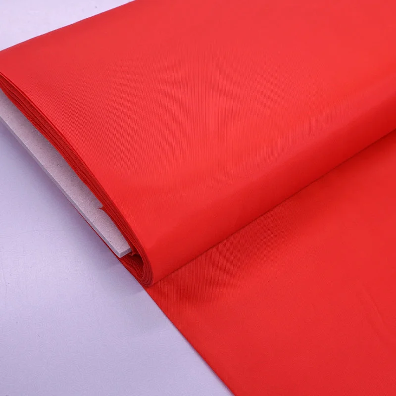 Dressmaking Anti Static Polyester Lining Fabric - Red