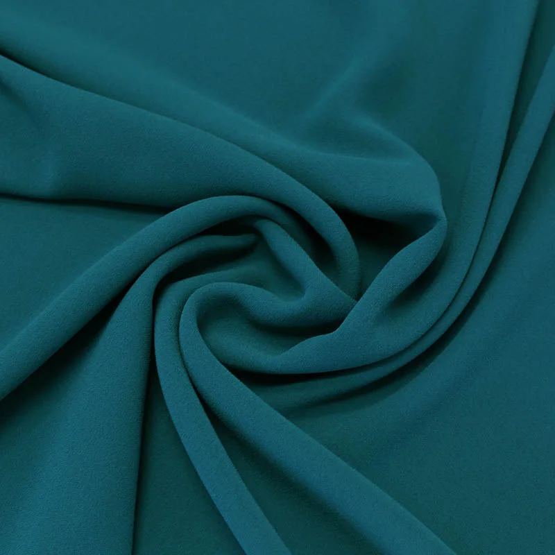 Dressmaking Polyester Triple Crepe - Peacock