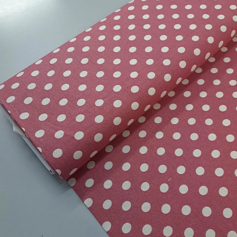 Dressmaking Stonewashed Cotton - Red - Spot