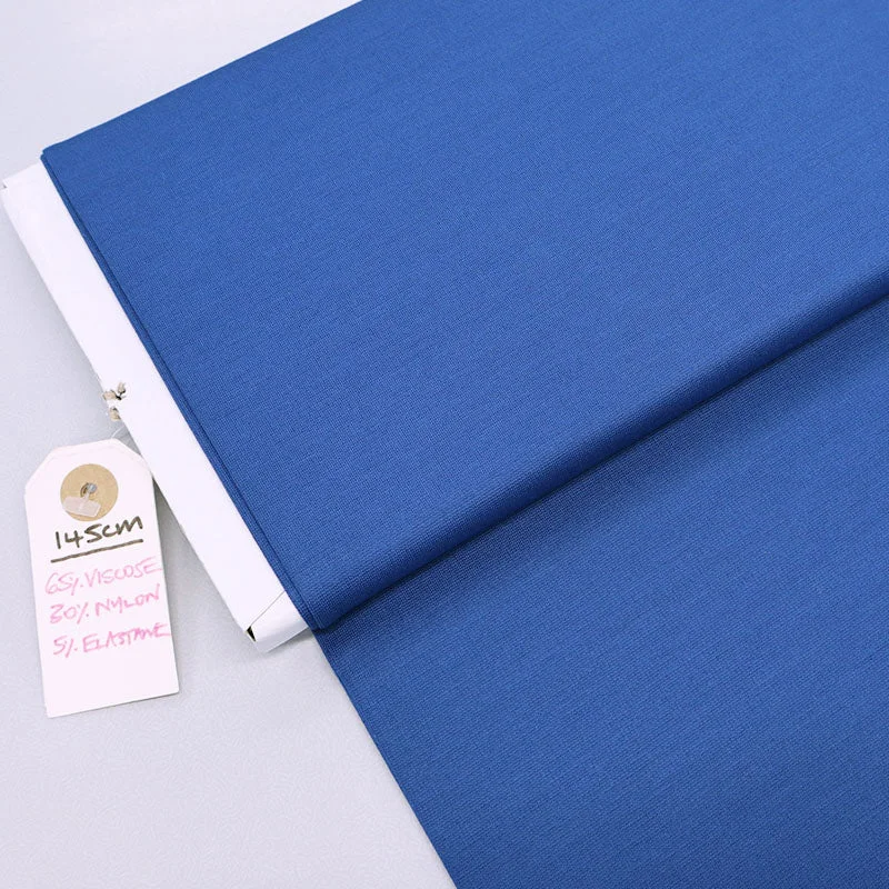 Dressmaking Viscose Elastane - Ponte Roma - Blue