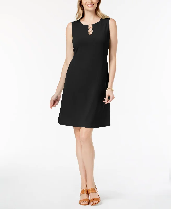 JM Collection Petite Three Ring Sheath Dress