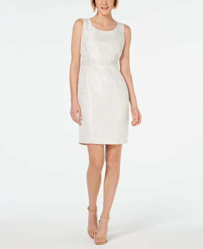 Kasper Petite Jacquard Sheath Dress