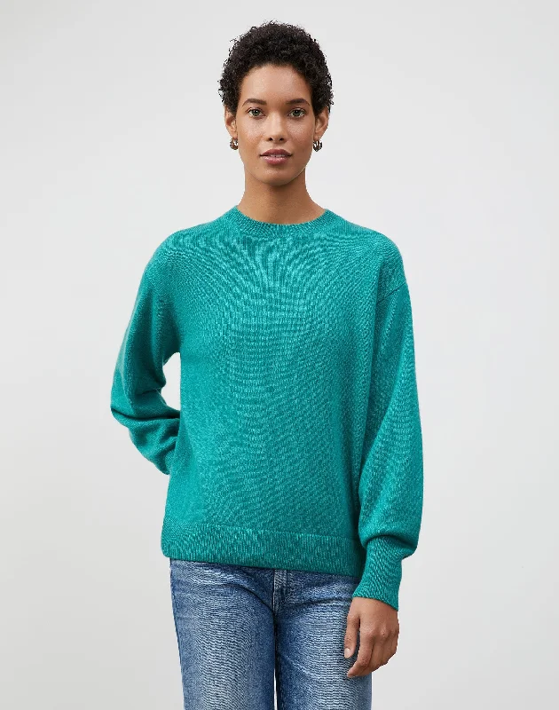 KindCashmere Blouson Sleeve Crewneck Sweater