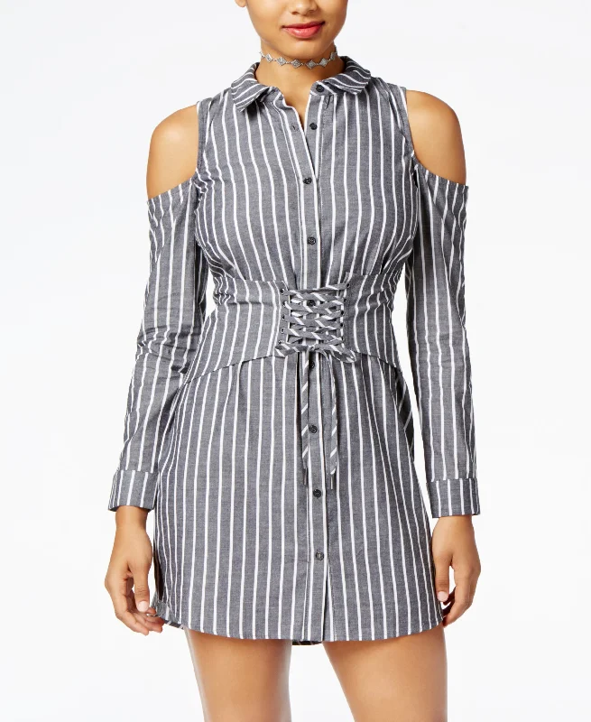 Material Girl Juniors Cotton Corset Shirtdress