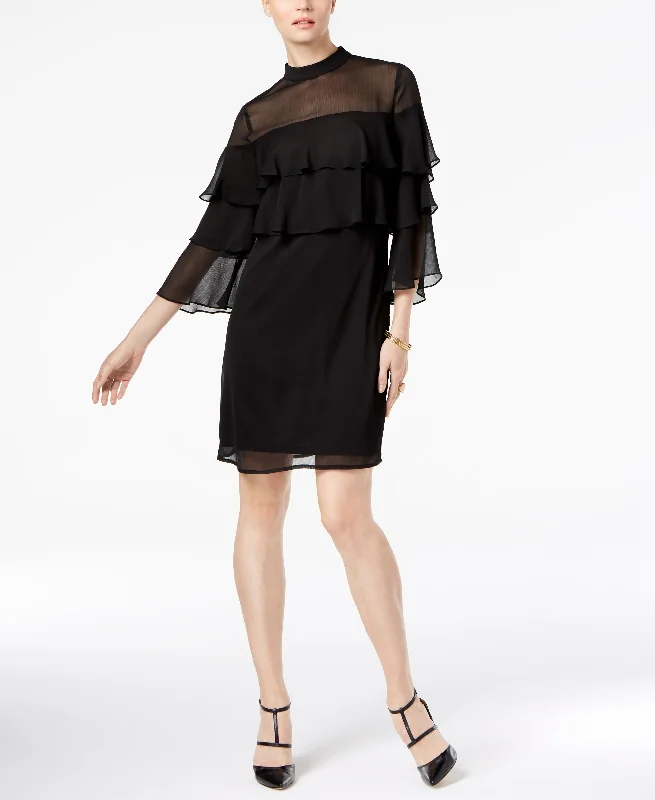 NY Collection Tiered Ruffled Dress