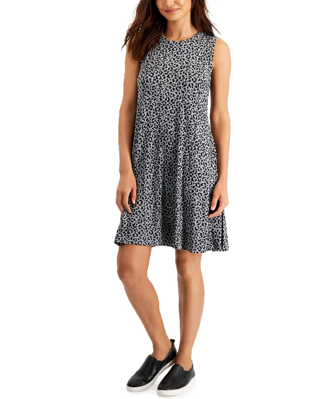 Style & Co Petite Leopard Flip Flop Dress