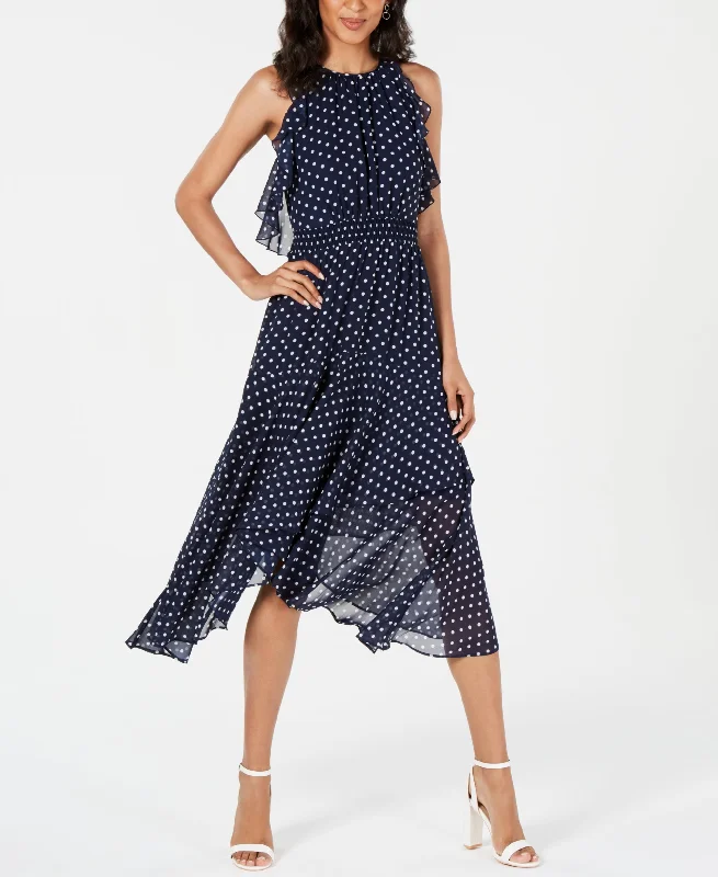 Vince Camuto Tiered Handkerchief Hem Dress