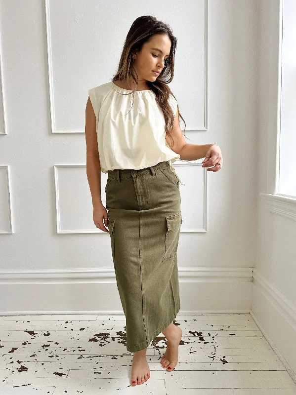 Cargo Midi Skirt