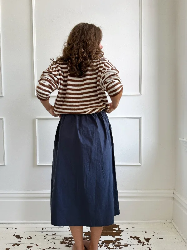 Poplin Midi Skirt