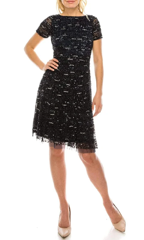 Aidan Mattox - MD1E201684 Sequin Embellished A-Line Dress