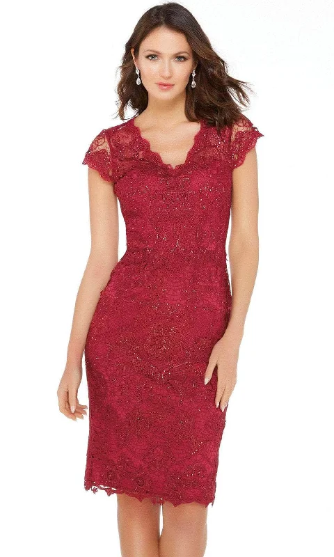 Alyce Paris 27408 - Lace Embroidered V-neck Formal Dress