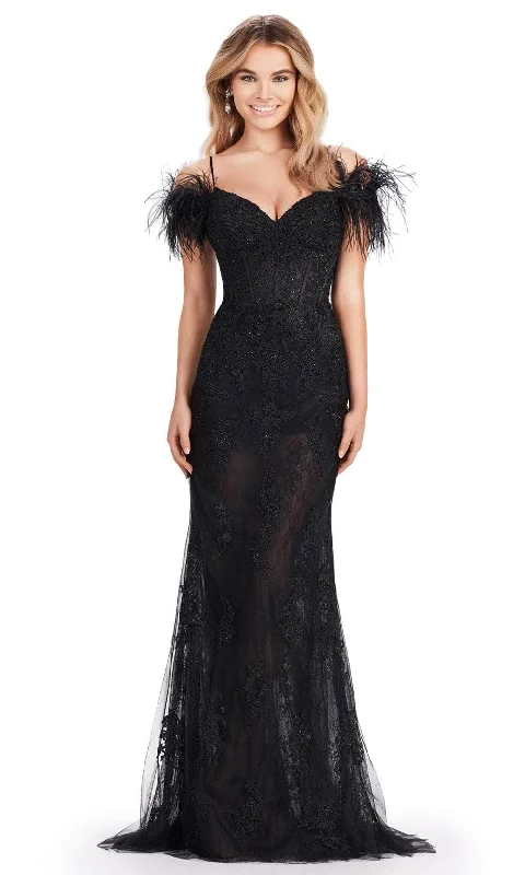 Ashley Lauren 11481 - Lace Mermaid Prom Dress