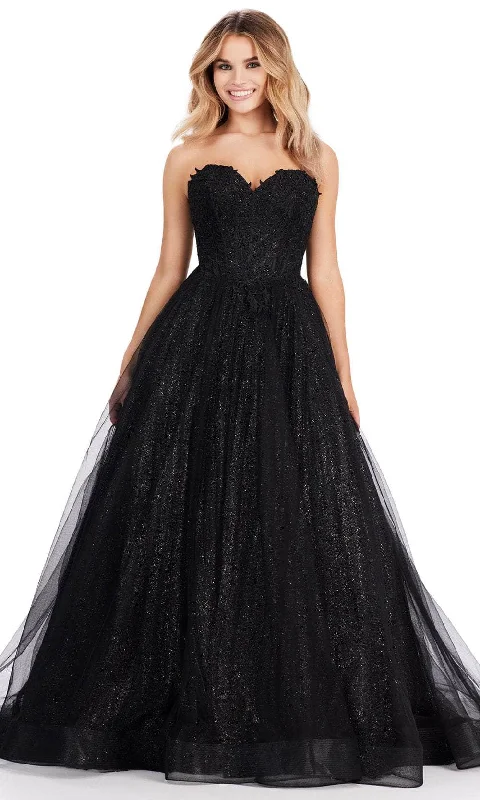 Ashley Lauren 11518 - Glitter Tulle A-Line Prom Dress