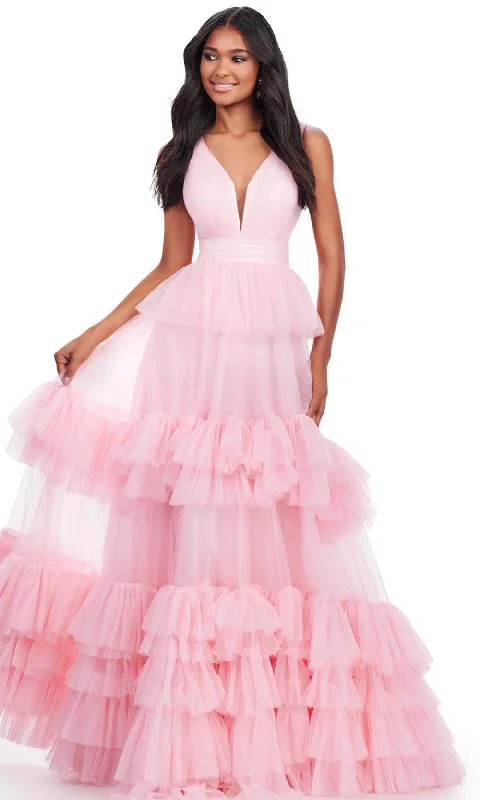 Ashley Lauren 11620 - Tiered Tulle Prom Dress