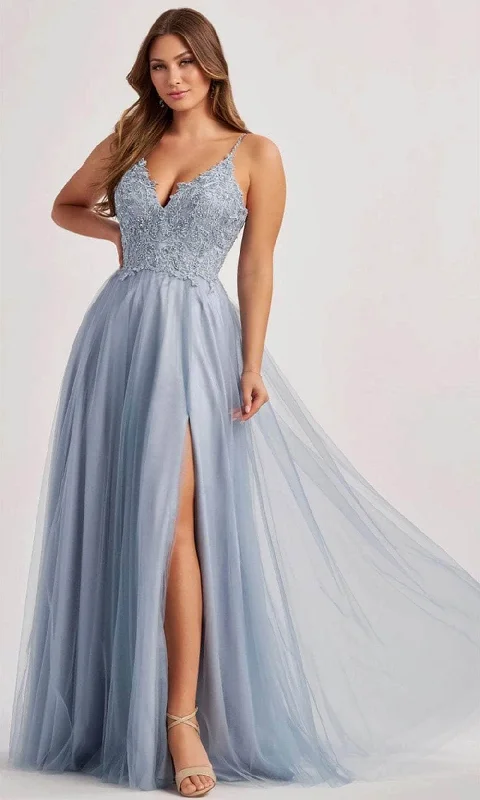 Colette By Daphne CL8190 - Lace Detailed Prom Dress