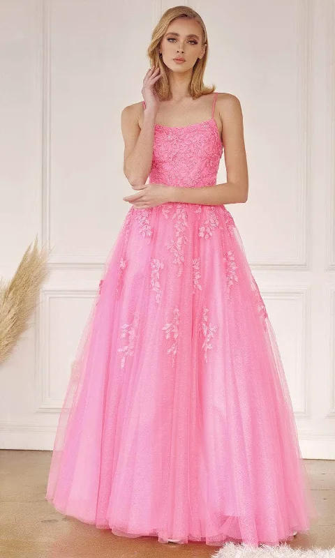 Juliet Dresses 260 - Applique Tulle Prom Dress