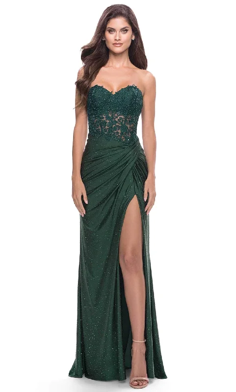 La Femme 31343 - Lace Bodice Prom Dress