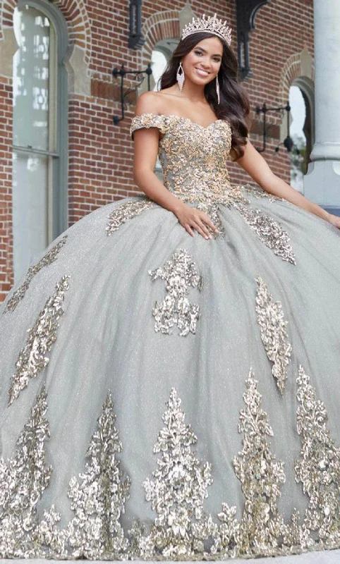 Quinceanera Collection 26042 - Appliqued Tulle Quinceanera Dress