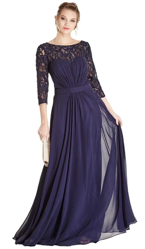 Trevi Collection - Embellished Lace Mother of Bride A-line Dress