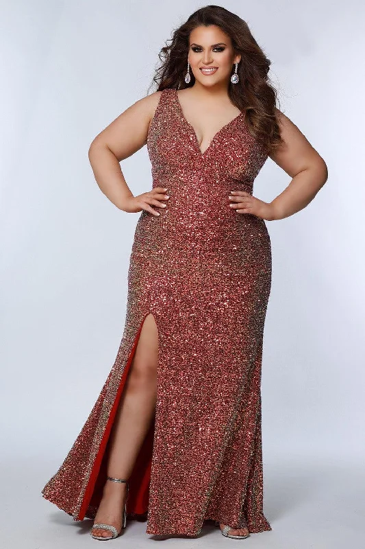 Sydneys Closet SC7339 Plus Size Long Formal Prom Dress