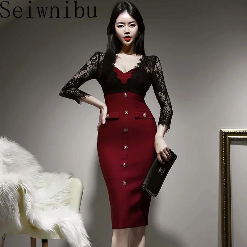 S-XL Plus Size 2022 Elegant Office Dress Women Patchwork Bodycon Blazer Dress Ladies Slim Tight Pencil Dresses Female Vestidoes